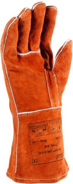 Actual product image Weldas Welding gloves size XL (9.5) brown EN 388, EN 12477 PPE category II (9.5)