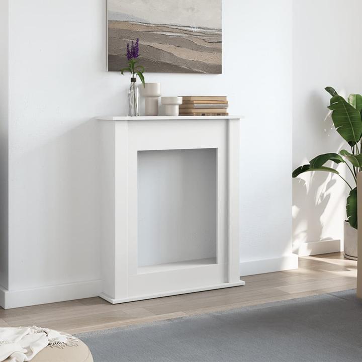 Produktbild VidaXL Kaminumrandung Kaminkonsole Dekokamin Kaminsims Kaminattrappe Weiss