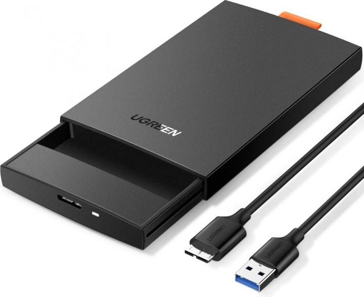 Ugreen SSD/HDD enclosure 2.5" USB 3.0 SATA black (CM237) (2.5")