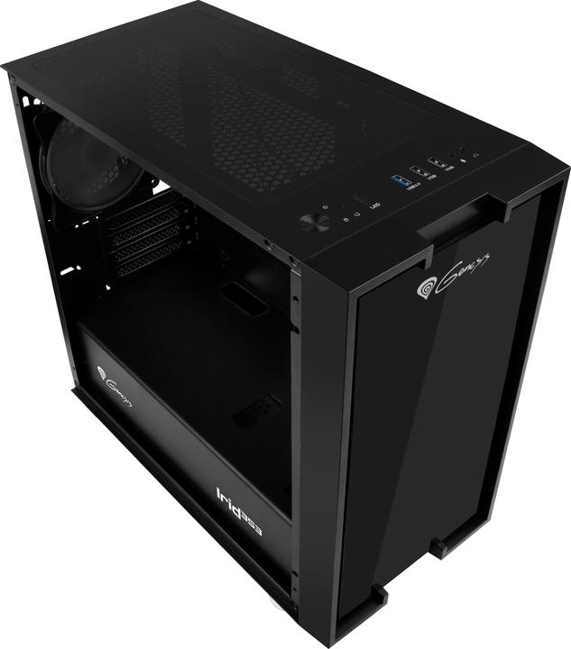 Productafbeelding Natec GENESIS Irid 353 ARGB - Micro Tower - PC - Acrylonitril Butadieen Styreen (ABS) - S (ATX, Mini-ATX)