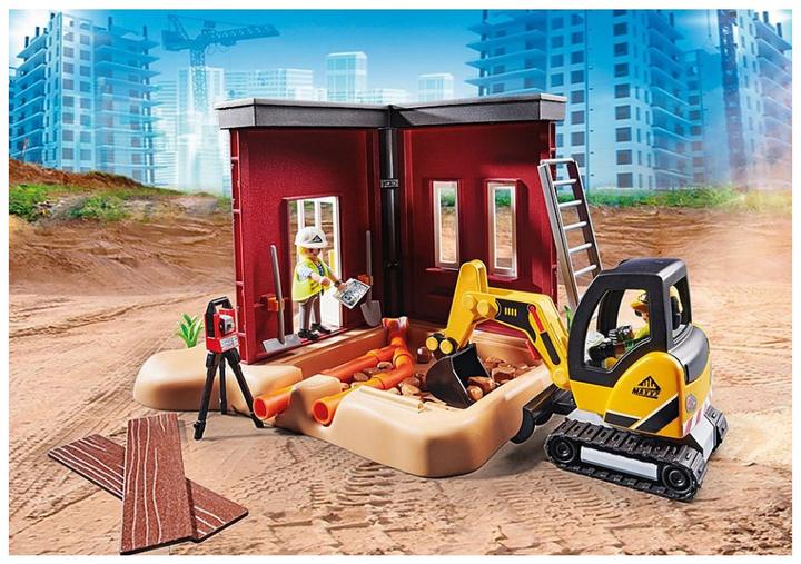 Produktbild Playmobil Minibagger mit Bauteil (70443, Playmobil City Action)