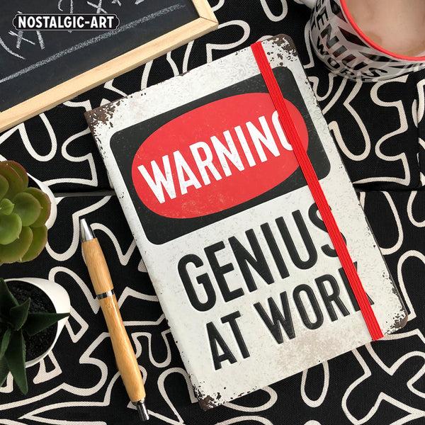 Produktbild Nostalgic-Art Merchandising Notebook A5 Retro dotted Genius at Work (Englisch, Nostalgic-Art)