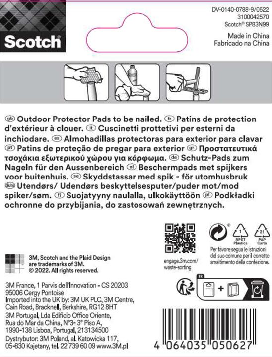 Image du produit Scotch Guide de meuble extérieur avec clou (Clou coulissant, 24 pièce(s))