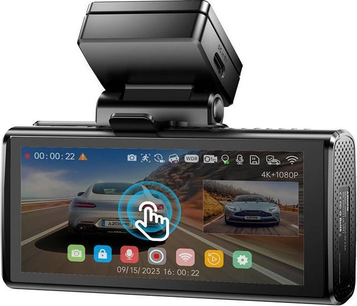 Productafbeelding AZDome Dashcam M580 (Ingebouwd display, WiFi, Nachtzicht, GPS-ontvanger, Versnellingssensor, Ingebouwde microfoon, 5K)