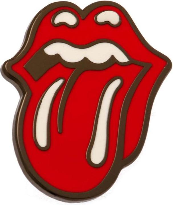 The Rolling Stones Logo Abzeichen Gummi Emaille
