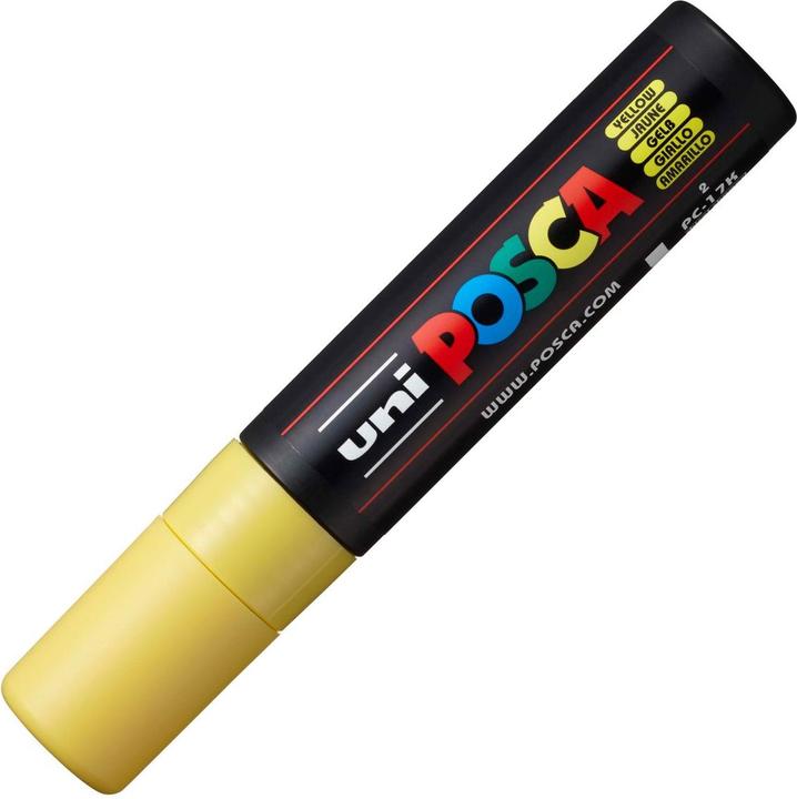 Image du produit Posca Marqueur PC-17K Pointe rectangulaire (Jaune, 15 mm, 1 x)