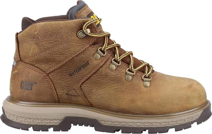 Actual product image Cat Mens Exposition Hiker Leather Safety Boots (40)