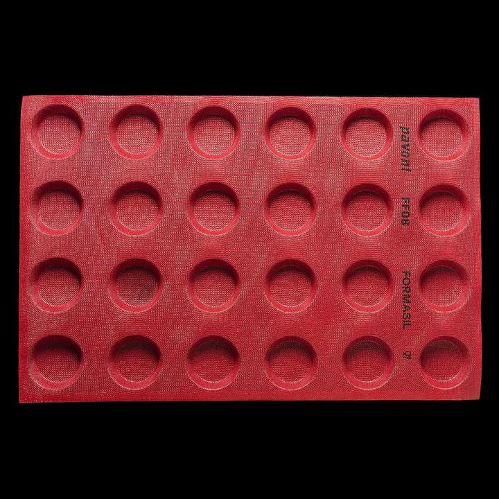 Pavoni Perforierte Silikonbackmatte Rund ⌀ 4.0 cm (copy)