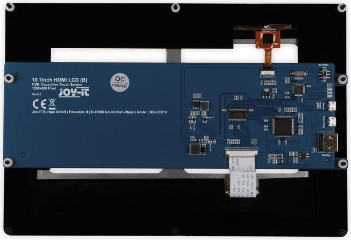 Actual product image Joy-it LCD10 V2 Touchscreen Module 25.7 cm (10.1" ) 1280 x 800 Pixel Suitable for: Raspberry Pi