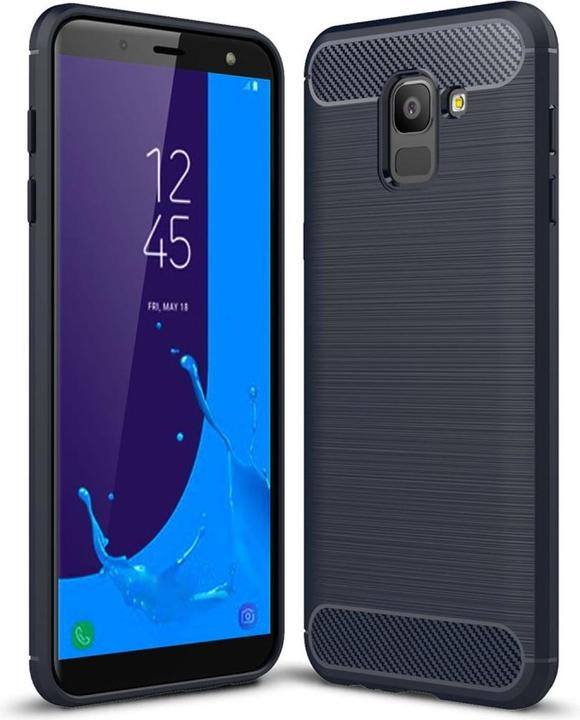 Produktbild König Design Handyhülle für Samsung Galaxy J6 Schutzcase Backcover Bumper Etuis Rahmen Blau (Samsung Galaxy J6)