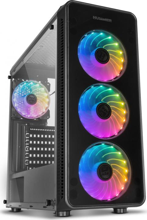 Actual product image Nox ATX TOWER HUMMER TGM RAINBOW RGB - Tower (mATX, Mini-ITX, ATX)