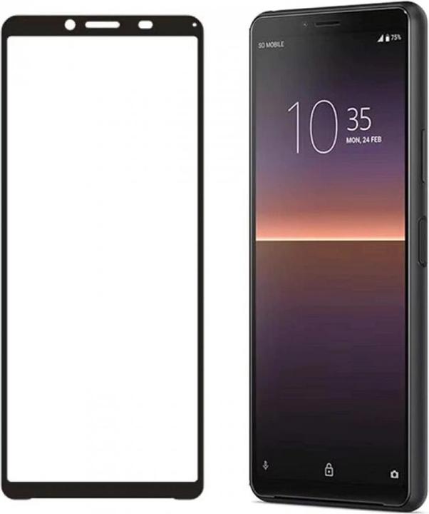 Actual product image Screenguard Sony Xperia 10 II Full Screen Protective Glass Film 2.5D 9H (1 Piece, Sony Xperia 10 II)