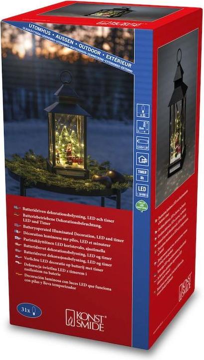 Image du produit Konstsmide Lanterne LED Père Noël et enfant 15 x 32 cm
