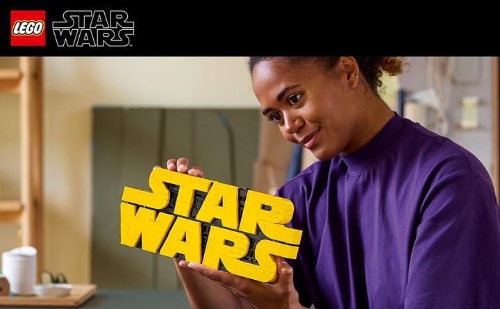 Actual product image LEGO Star Wars™ logo made from bricks (75407, LEGO Star Wars)