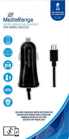 MediaRange MicroUSB car charger