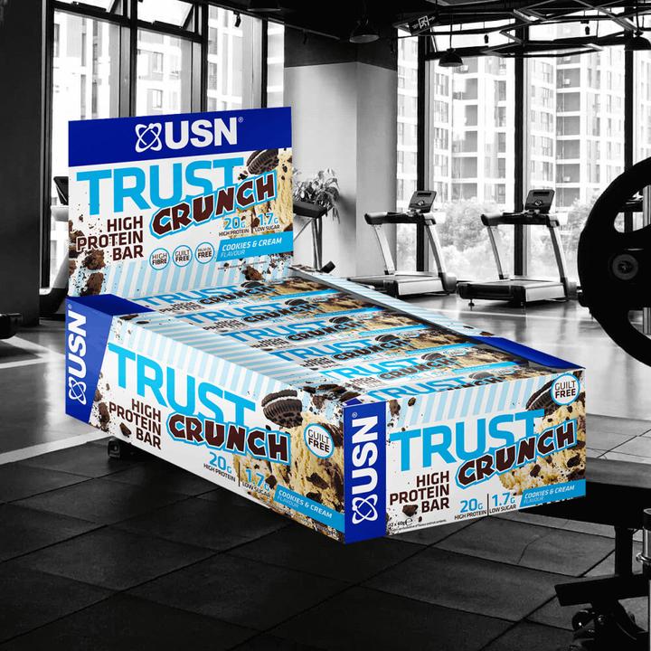 Image du produit USN Trust Crunch Bar (Cookies & Cream, 1 pcs, 720 g)