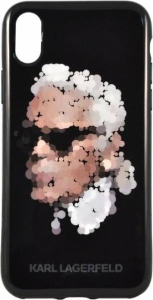 Actual product image Karl Lagerfeld iPhone X / XS - Yoni Alter KLHCPXYAKA, black (Apple iPhone X, Apple iPhone XS)