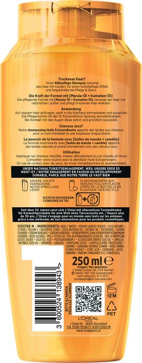 Produktbild L'Oréal Paris Elseve Extraordinary Oil (250 ml, Flüssiges Shampoo)