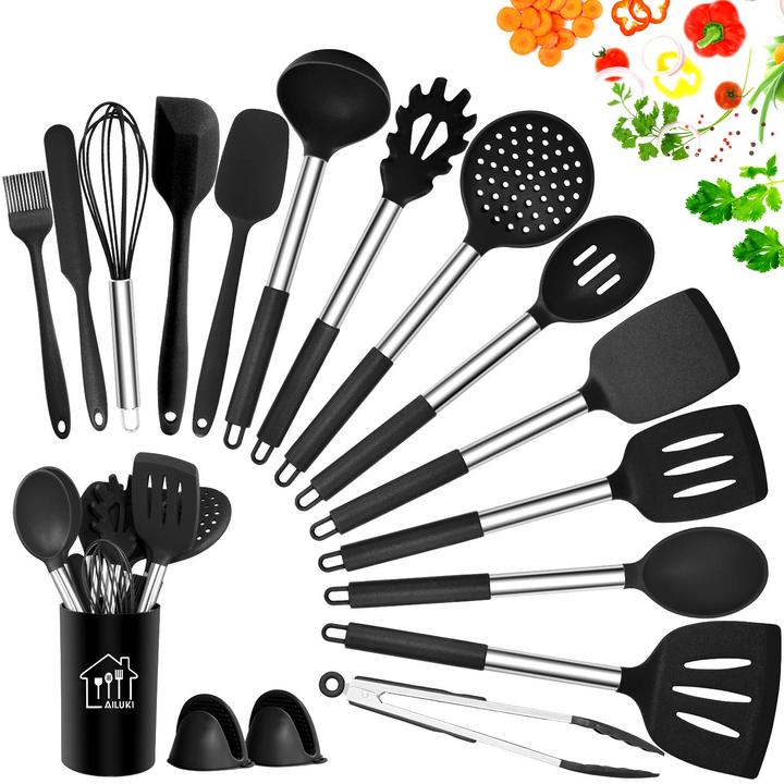 Produktbild Ailuki Silikon Kochgeschirr Set