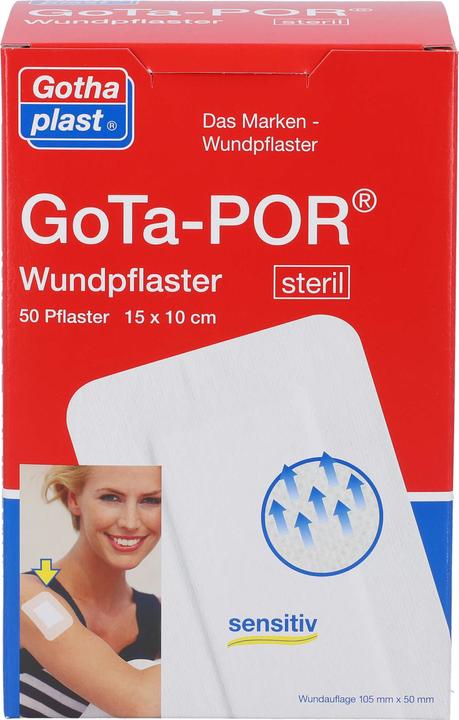 Produktbild Gothaplast GoTa-POR Wundpflaster steril 150mmx100mm, 50 St PFL (50 x)