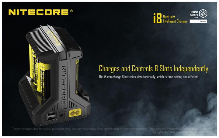 Actual product image Nitecore i8 (1 pcs., AA, Chargers without battery)