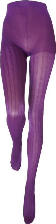 Actual product image Levee Pinstripe tights, colour 637 plum, size 52-54 (60 DEN, 52 - 54)