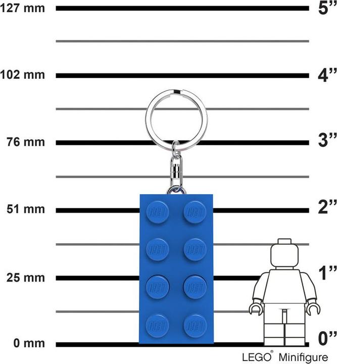Produktbild LEGO Legostein 2x4 blau - Schlüsselanhänger