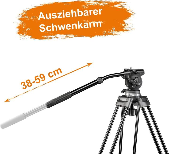 Actual product image Walimex pro Pro EI-717 video tripod 133cm (Metal)