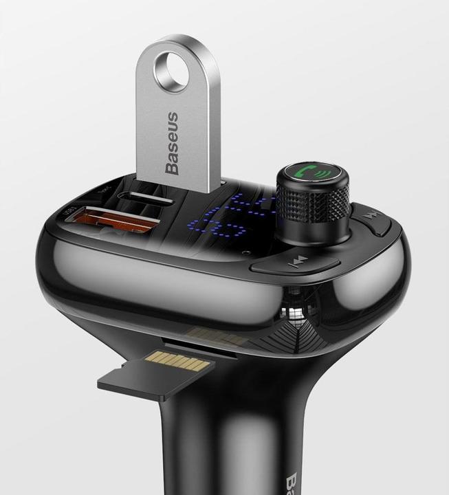 Produktbild Baseus T typed S-13 Bluetooth MP3 car chargerBlack
