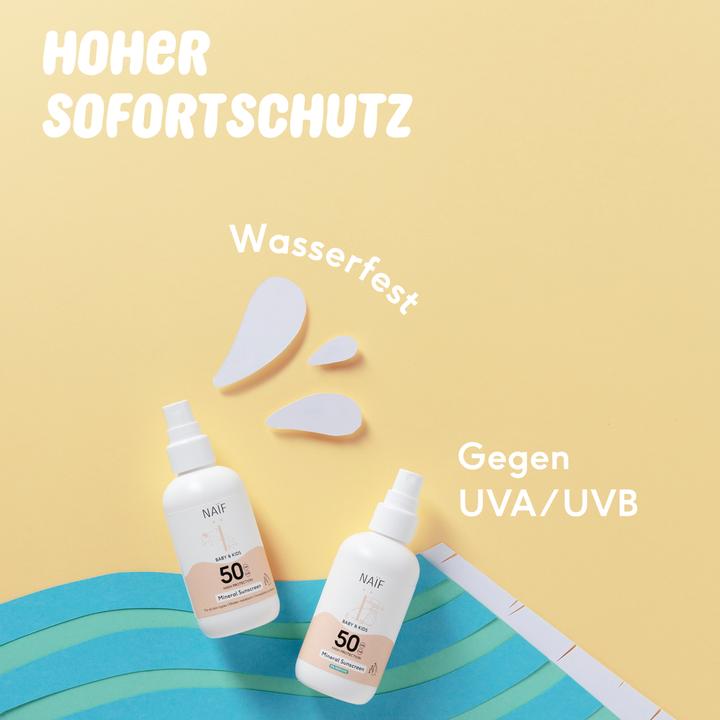Immagine prodotto Naïf Näif Spray solare minerale SPF50 Baby & Kids 175ml (Spray solare, SPF 50, 175 ml, 213 g)