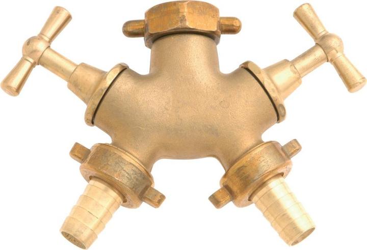 Produktbild Magni Geka 3334SB Zweiwegeventil IG G 3/4 Zoll 2x13mm aus Messing, Gold, 18 x 8 x 13 cm (50.80 mm)