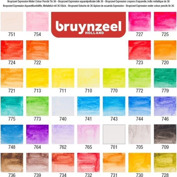 Actual product image Bruynzeel Expression Watercolour Pencils (Multicolor, 36 x)