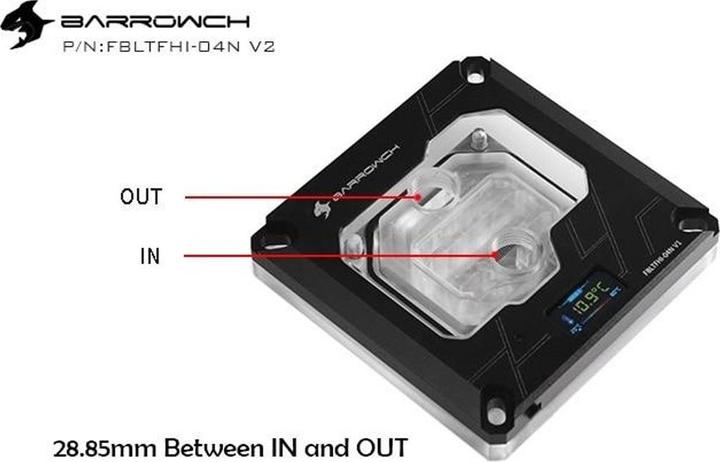 Image du produit Barrowch 115x/x99/x299 CPU Water Block Ecran couleur multi-mode - Noir