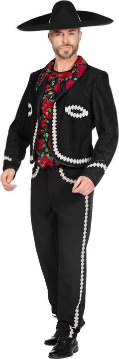 Actual product image Wilbers Men's Mariachi Costume, black (XXL)