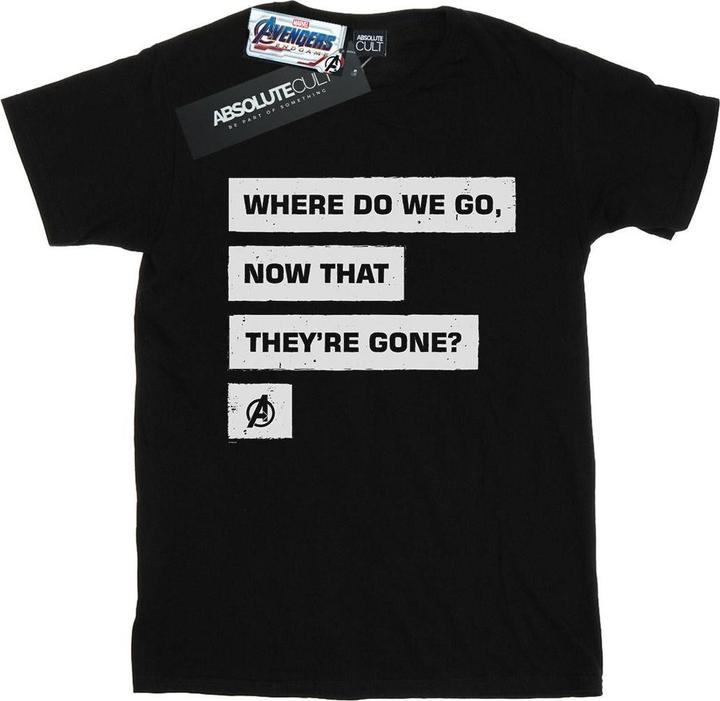 Avengers Endgame Where Do We Go TShirt (S)