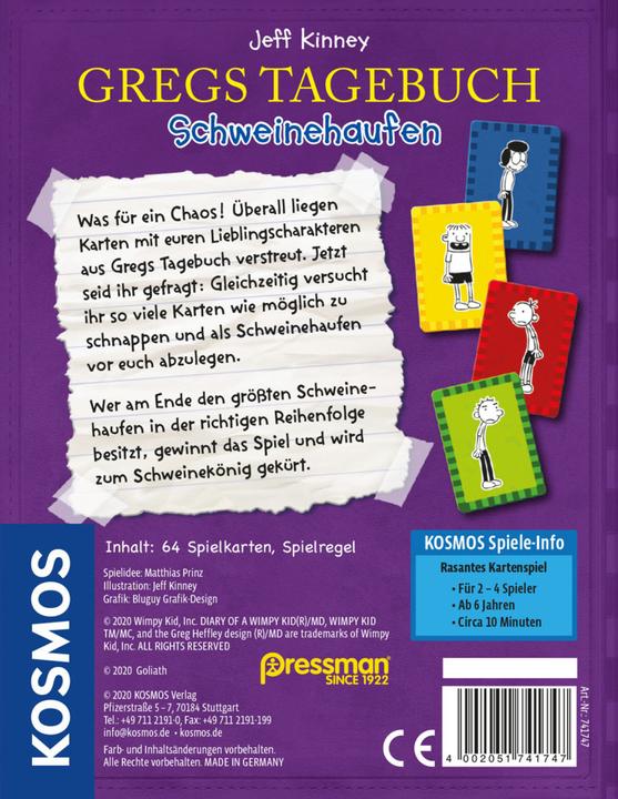 Produktbild Kosmos Gregs Tagebuch - Schweinehaufen (Deutsch)