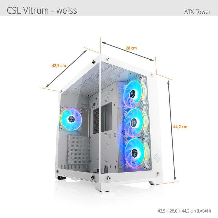 Image du produit CSL Gaming PC M11020H (AMD Ryzen 5 8400F, 16 Go, 1000 Go, GeForce RTX 4060)