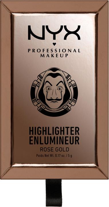 NYX Professional Make-Up Gold Bar (2 Rose Gold, Highlighter, 5 g)