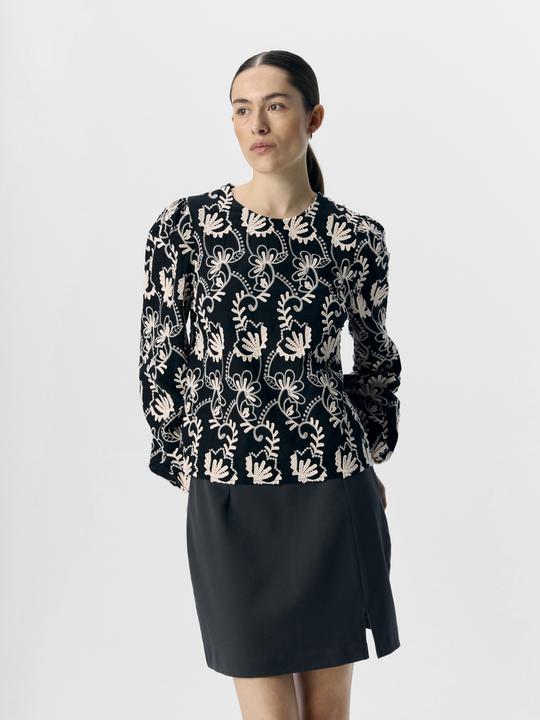 Image du produit Object Gemusterte Bluse (36)