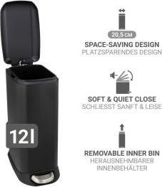 Produktbild Wenko Treteimer Design Easy-Close (12 l)