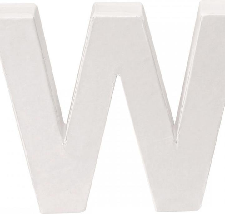 Produktbild Glorex Papp-Buchstabe W 10x3,5cm