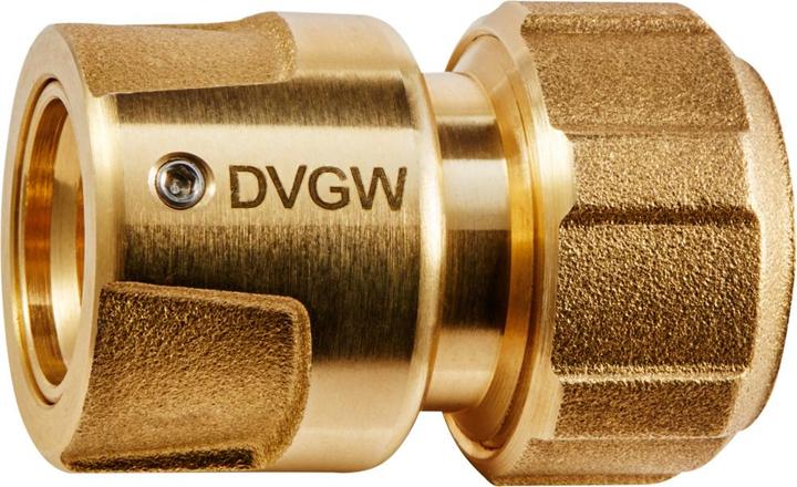 Immagine prodotto Karasto Sezione del tubo GEKA plus sistema ad innesto KTW Brass Dimensione del tubo 19 mm (Accoppiamento del tubo flessibile, 101.60 mm)