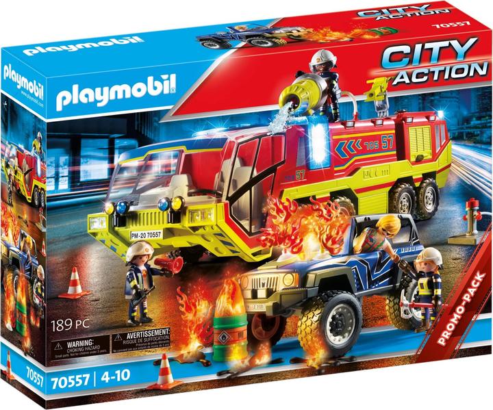Playmobil Feuerwehreinsatz mit Löschfahrzeug (70557, Playmobil City Action)