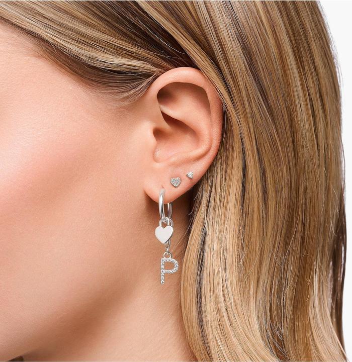 Immagine prodotto Thomas Sabo Ciondolo Charm Lettera L con pietre bianche Argento (Argento 925)