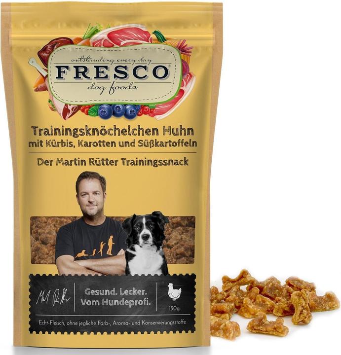 Fresco Martin Rütter Ossements d'entraînement Poulet&Carotte, 150 g (Adulte, 1 pcs, 150 g)
