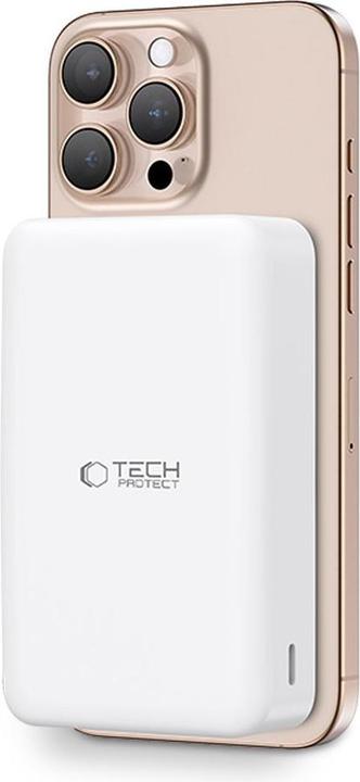 Actual product image Tech-Protect Powerbank PB12 LifeMag MagSafe 20000MAH - white (20000 mAh, 15 W)