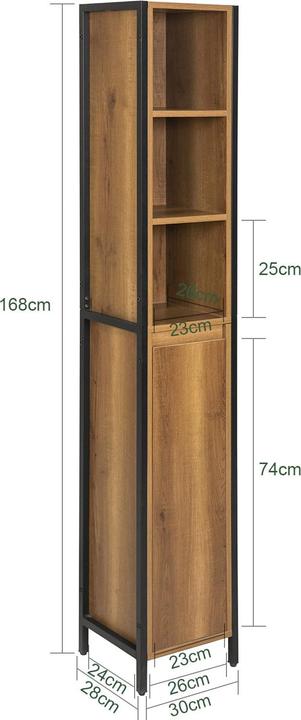 Produktbild SoBuy Hochschrank (30 x 28 x 168 cm)