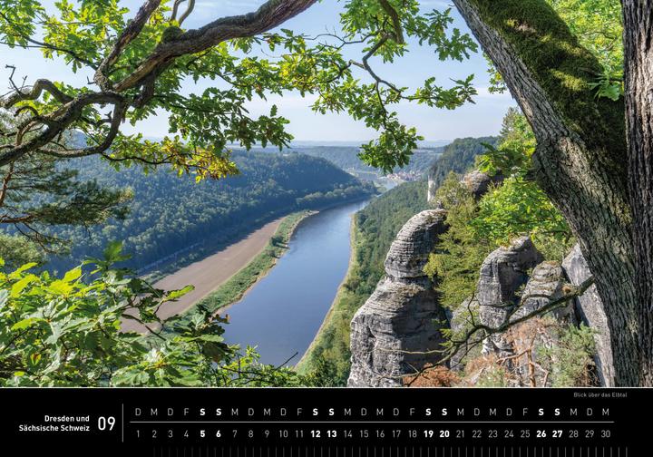Produktbild Dresden und Sächsische Schweiz Premiumkalender 2026 (50 x 35 cm, Harter Einband, Deutsch)