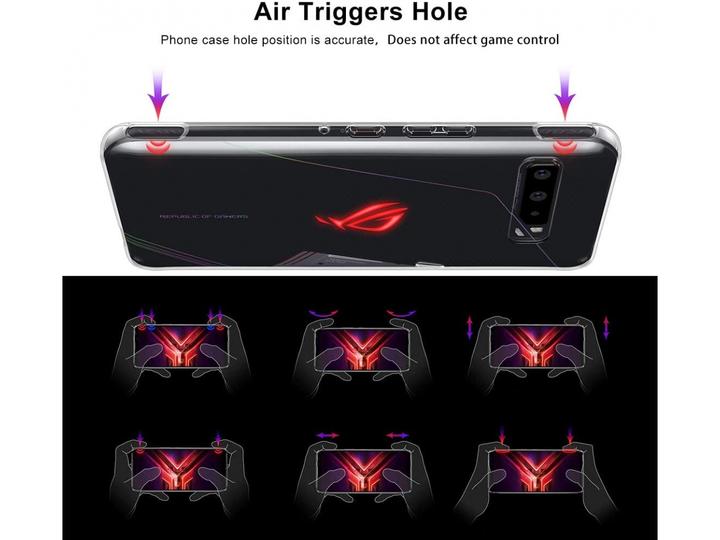 Actual product image Screenguard Asus ROG Phone 3 Flexible TPU Clear Case (Asus ROG Phone)