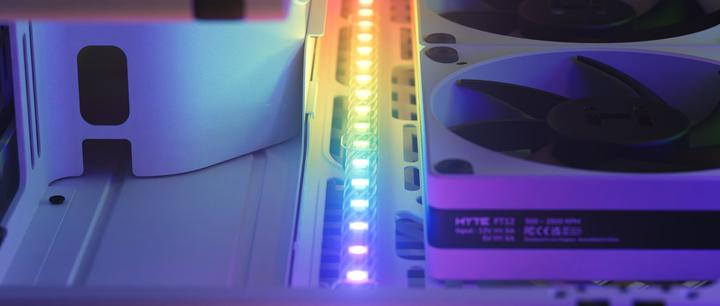 Actual product image Hyte Ls30 RGB Light Strips Blk 2pk (Blue, Green, Red)